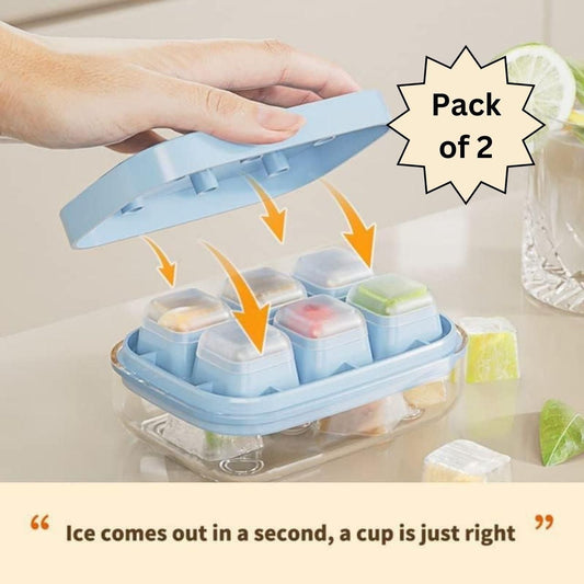 Small POP-UP Ice Cube Tray (Pack of 2)