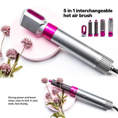 MyGoodies�?� 5 in 1 Professional Hair Styler-5 in 1 Multifunctional Hair Dryer Styling Tool, Detachable 5-in-1 Multi-Head Hot Air Comb, The Negative Ion Automatic Suction Hair Curler